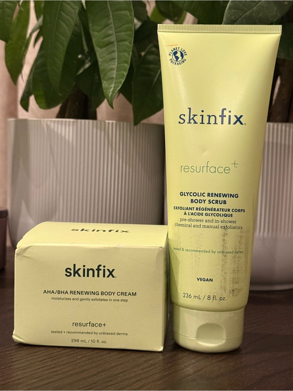 Skinfix Resurface+ Duo: AHA/BHA Cream & Glycolic Scrub